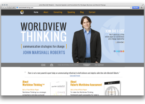 home page of Worldview Thinking